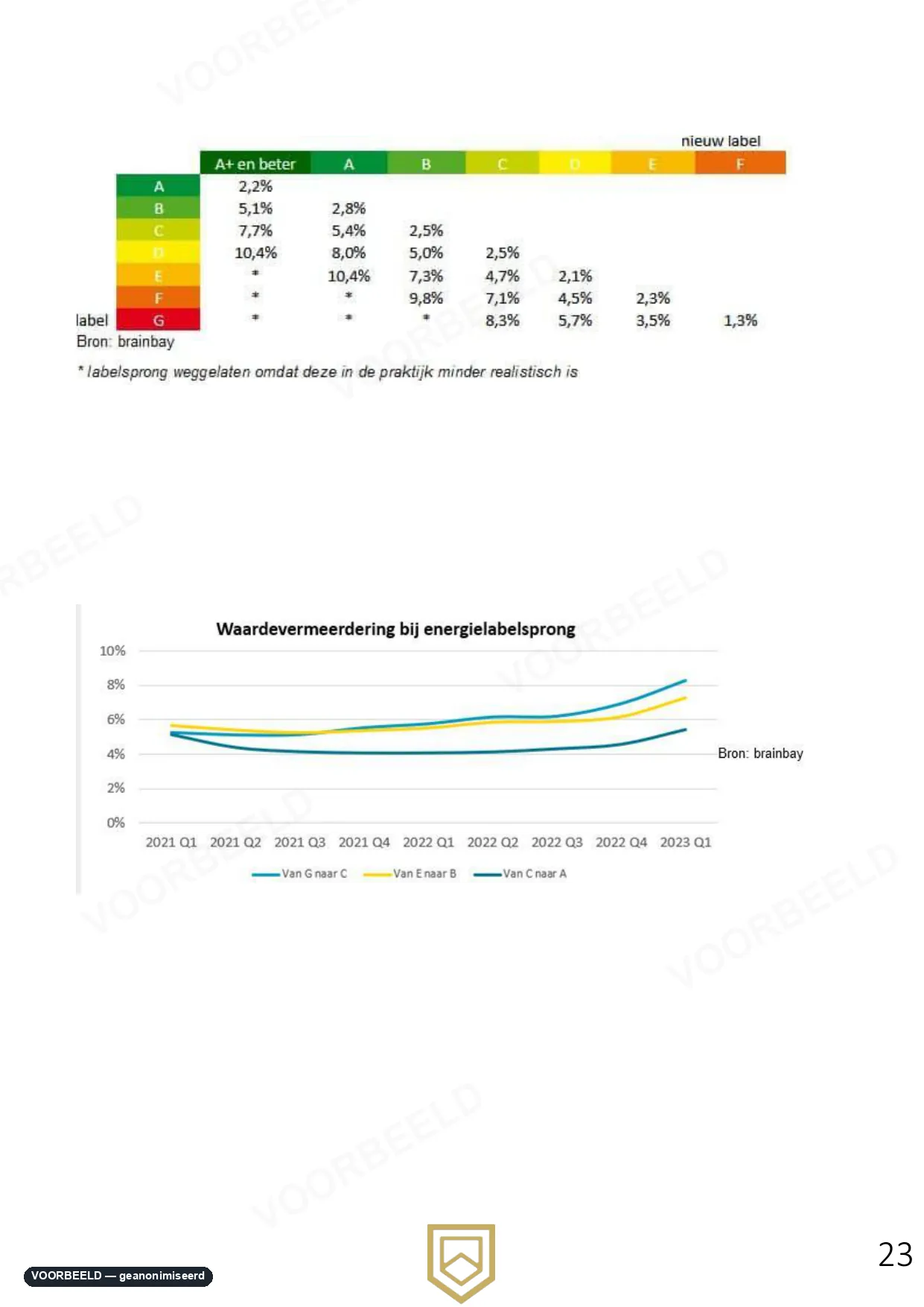 Optimalisatierapport — pagina 22 van 33, geanonimiseerd voorbeeld