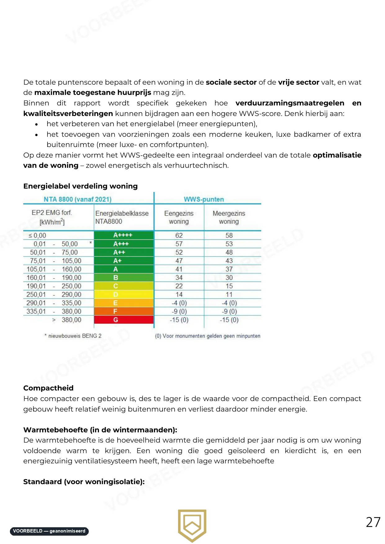 Optimalisatierapport — pagina 26 van 33, geanonimiseerd voorbeeld