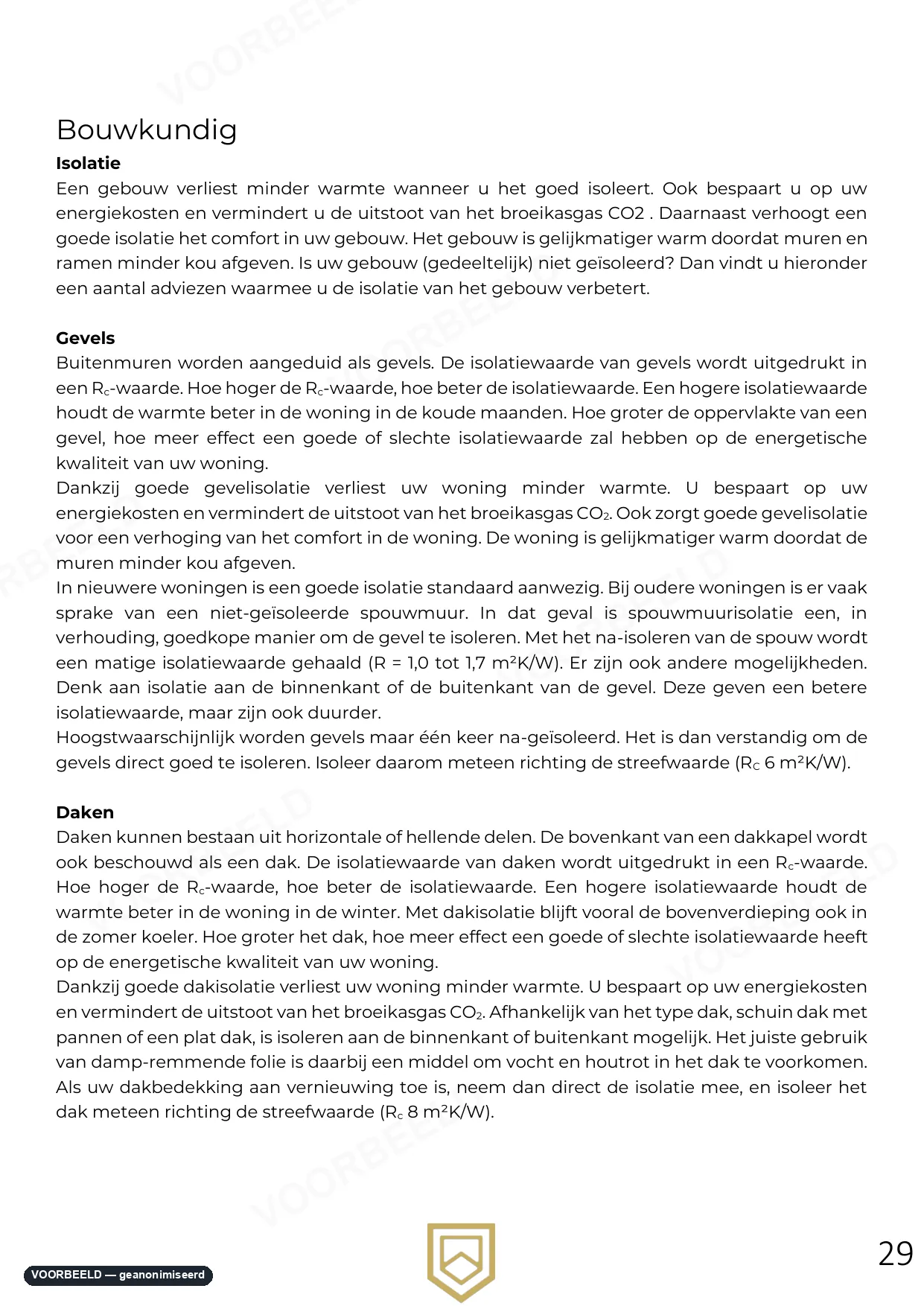 Optimalisatierapport — pagina 28 van 33, geanonimiseerd voorbeeld